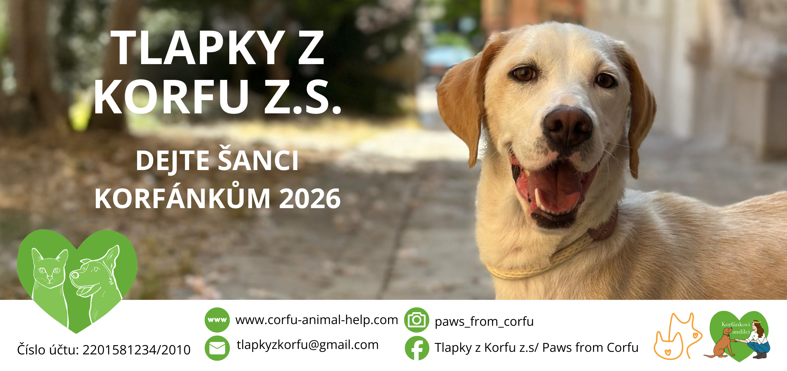 TLAPKY Z KORFU Z.S. DEJTE ŠANCI KORFÁKŮM 2026